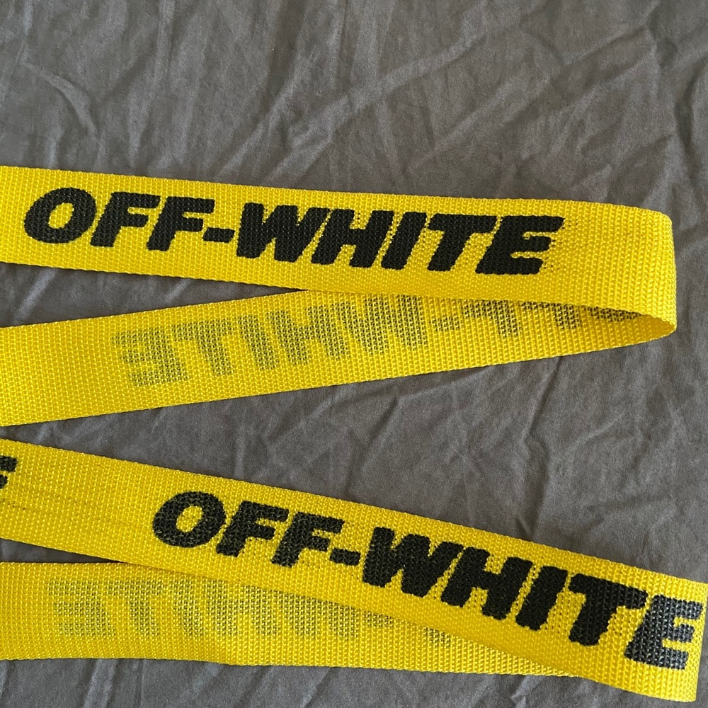 OFF-WHITE Yellow Classic Belt